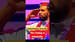 Congratulations Team India I This Feeling is unbeatable ❤️🤩💯