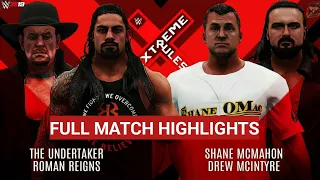 FULL MATCH - Roman Reigns & Undertaker vs. Drew Mcintyre & Shane McMahon : WWE Extreme Rules (2019)