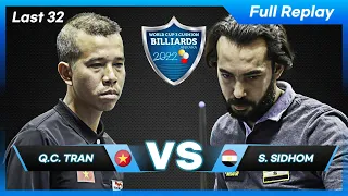 Last 32 - Quyet Chien TRAN vs Sameh SIDHOM (Ankara World Cup 3-Cushion 2022)