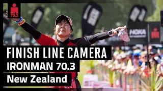 2024 IRONMAN 70.3 New Zealand | Finish Line Camera