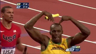 Moment of Jamaica Break Men's 4x100m World Record - London 2012 Olympics