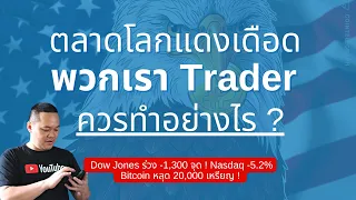 Live ดุเดือด🔥ในรอบ 3 เดือน สอนสแกนหุ้นล่วงหน้า ในวัน Dow ร่วง -1,300 จุด  Nasdaq -5.2%  Bitcoin ยับ