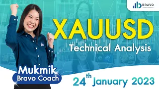 Gold/ XAUUSD Technical Analysis by Bravo Trade Academy : 24/1/2023