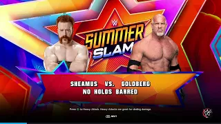 "WWE 2K23 Dream Match: Sheamus vs. Goldberg - No Rules, No Mercy!"