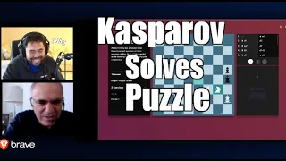 Garry Kasparov Solves a God Level Puzzle & Says It's Easy !