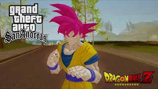 GTA San Andreas - Dragon Ball Z Mod [GOKU] | All Goku Transformations | GAMEPLAY 2022 PC