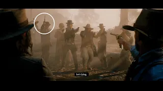 The Real Reason Why Javier doesn't Point His Gun at John and Arthur - RDR2