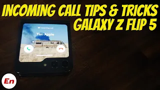 Samsung Galaxy Z Flip 5 Incoming Call Tips & Tricks on Cover Screen!