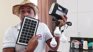 Abrindo o Kit Solar Off-Grid  3 Lâmpadas  | Kit Solar Emergêncial  Para Lugares Remotos
