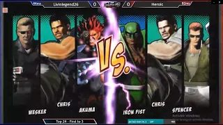 TNS UMvC3 #32 Livinlegend26 (Chris Redfield/Wesker/Akuma) vs Heroic (Chris/Iron Fist/Spencer)