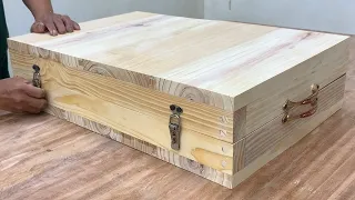 Woodworking - Smart Furniture Design And build Ideas - How To Make  Multi-Function Folding Box Table