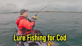 Awesome Lure Session - Cod after Cod at Beautiful Beadnell - Kayak Sea Fishing UK