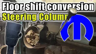 How to convert Mopar steering column to floor shift using motorhome parts!