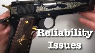 Gold Engraved Colt 1911 .45 ACP Government Model with Engraving getting a Reliability Check-Up