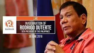 LIVE: Inauguration of Rodrigo Duterte