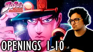 MÚSICO REACCIONA A JoJo's Bizarre Adventure Openings 1-10 | PARTE 2