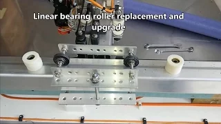 Large scale DIY 3D printer - 1200 x 1200 Sub33D V3 - Linear bearing roller replacement and upgrade