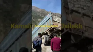 Danger road lucky driver Karnali Highway Dailekh