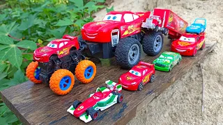 Looking for Disney Pixar Cars On The Rocky Road : Lightning Mcqueen, Cruz, Storm, Mater, Finn, Frank