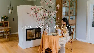 #134 Daily Countryside Life in Spring | Foraging Magnolia, Making Candle, Raspberry Panna Cotta,..