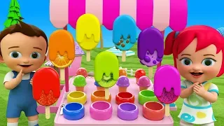 Fruit Ice Creams for Kids Little Baby Learning Fruits Names for Children 3D Kids Educational