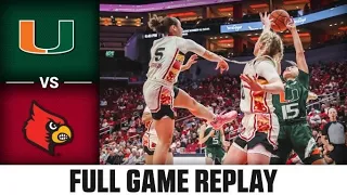 Miami vs. Louisville Full Game Replay | 2022-23 ACC Women’s Basketball