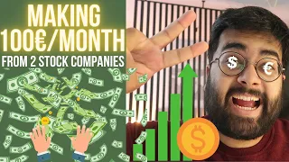 Making 100€/month 💰Passive Income with dividends from 2 stocks🔥 : How much did I invest? 💰