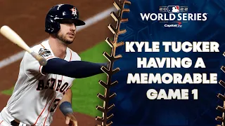 Kyle Tucker AGAIN! King Tuck crushes his 2nd HR of World Series Game 1