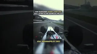 F1 Kimi Räikkönen's Double Overtake: 2003 US GP at Indianapolis
