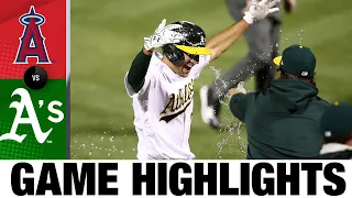 Matt Olson lifts A's with walk-off slam | Angels-Athletics Game Highlights 7/24/20