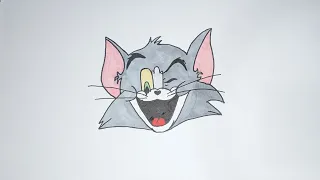 How to draw tom from tom and jerry