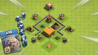 *Max* Golem Army Vs Every Town Hall |Clash of Clans