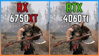RX 6750 XT vs RTX 4060 Ti Test in 13 Games