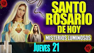 El Santo Rosario de Hoy Jueves 21 de Diciembre 2023 🌹 Misterios Luminosos 🌹 Rosario Virgen María