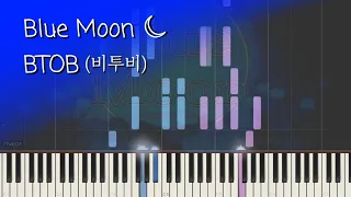 Blue Moon (블루문) - BTOB (비투비) ~ Synthesia Tutorial + sheet music (악보)