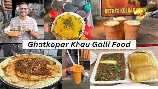 Ghatkopar Khau Galli | Ice Dhokla Chaat, Manchurian Dosa, Pav bhaji and more