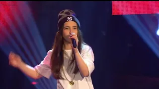 Alberina sings 'Airplanes' B o B feat Hayley Williams The Voice Kids HD