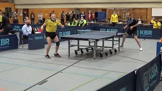 Fedotov  vs Engemann 20220130 Table Tennis 2  Bundesliga TV Hilpoltstein Bad Hamm Stativ 11