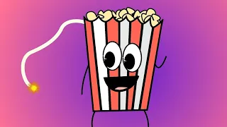 1 Minute Timer Bomb 💣  Cartoon Popcorn Explosion (8K Countdown)