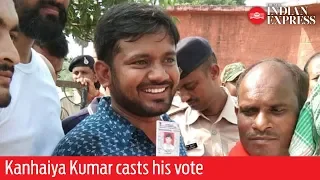 India Elections 2019: Kanhaiya Kumar casts his vote