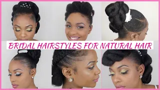 EASY BRIDAL UPDO/WEDDING HAIRSTYLES FOR BLACK WOMEN 2020 | NATURAL HAIR