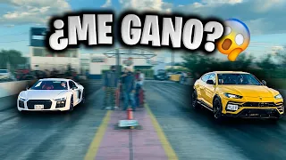 AUDI R8 TWIN TURBO VS LAMBORGHINI URUS CORRI CONTRA MI NOVIA EN EL AUTODROMO || ALFREDO VALENZUELA