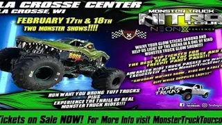 Monster Truck Nitro Tour tuff trucks 2/17/23 La Crosse Center