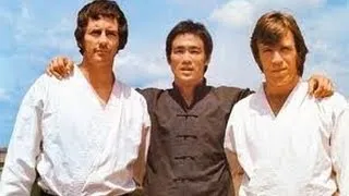 Bruce Lee, Chuck Norris + Bob Wall