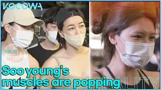 Soo Young's workout with Han Hyo Joo & Jin Seo Yeon is so intense! l The Manager Ep215 [ENG SUB]