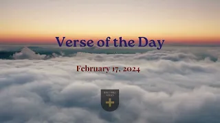 Verse of the Day - February 17, 2024 #dailybibleverses #verseoftheday #bible #prayer