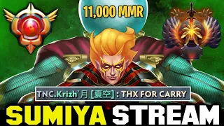 Sumiya vs 11,000 MMR Natsumi, Intense Game with Krizh | Sumiya Invoker Stream Moment #3033