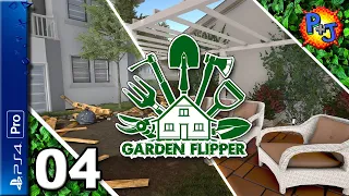 Let's Play House Flipper Garden DLC | PS4 Pro Console Gameplay Episode 4: Koi Pond & Garden (P+J)