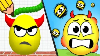 DRAW TO SMASH vs HIDE THE EMOJI - New Levels Best UPDATE Satisfying Double Gameplay ios APK