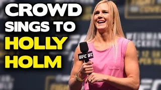 UFC 194: McGregor fan makes entire crowd sing to Holly Holm